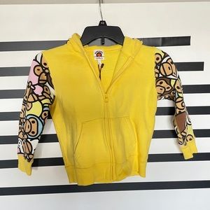 Kids Bape Zip Up Jacket Hoodie A Bathing Ape